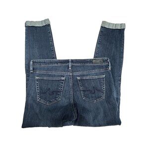 AG Adriano Goldschmied Size 29 Stilt Roll Up Jeans Cigarette Leg Medium Wash